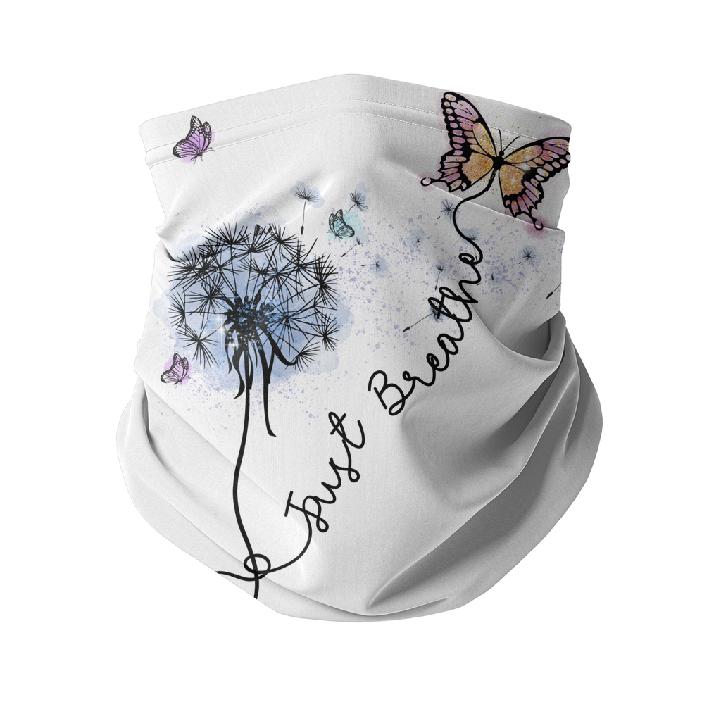 Just Breathe Butterfly Sublimation Neck Gaiter