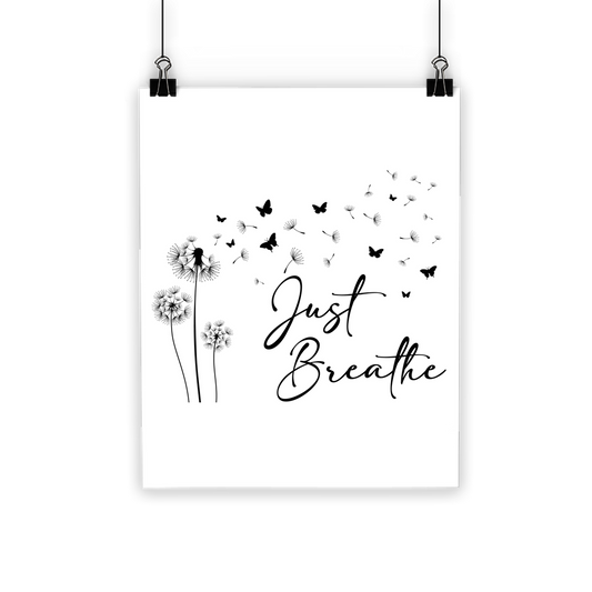 Just Breathe Classic Poster