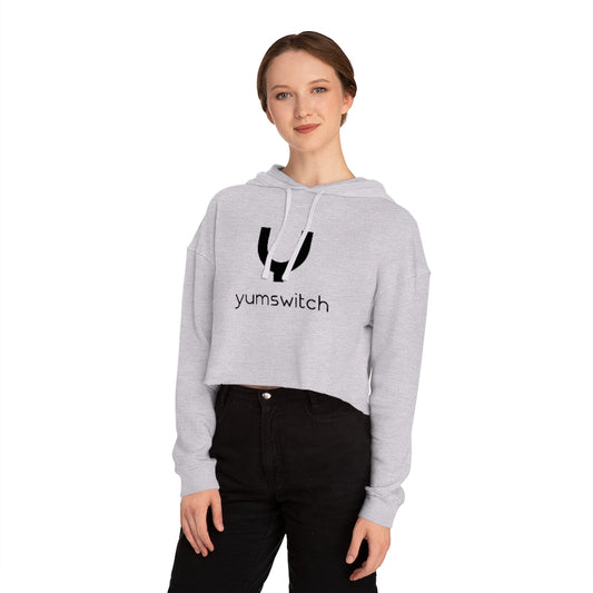 Women’s Cropped Hooded Activewear Sweatshirt