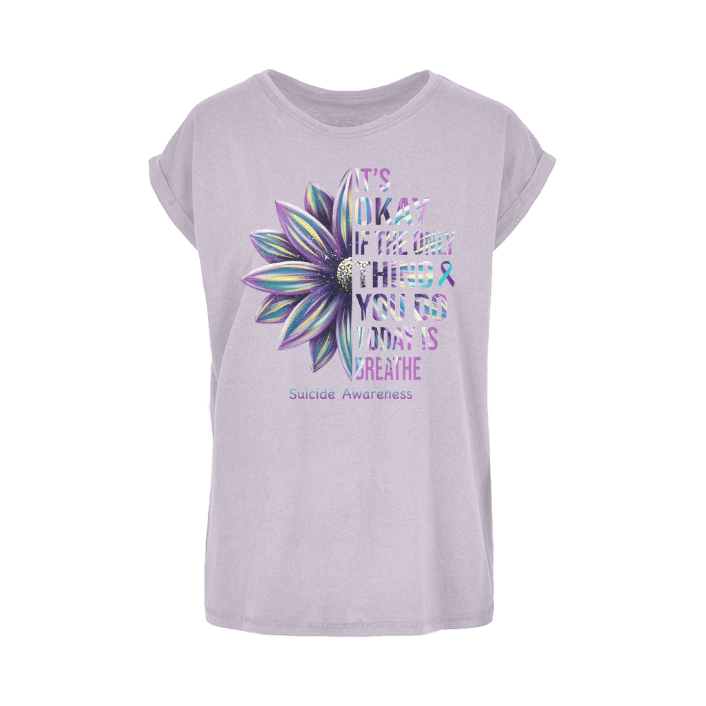 Today Just Breathe Women's Extended Shoulder T-Shirt XS-5XL