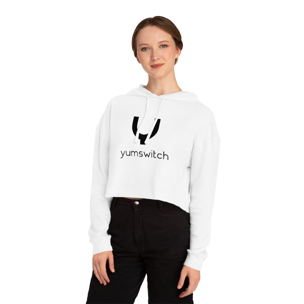 Women’s Cropped Hooded Activewear Sweatshirt