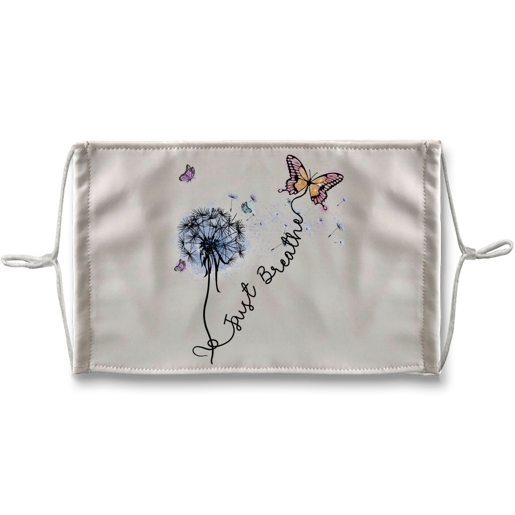 Just Breathe Butterfly Sublimation Face Mask