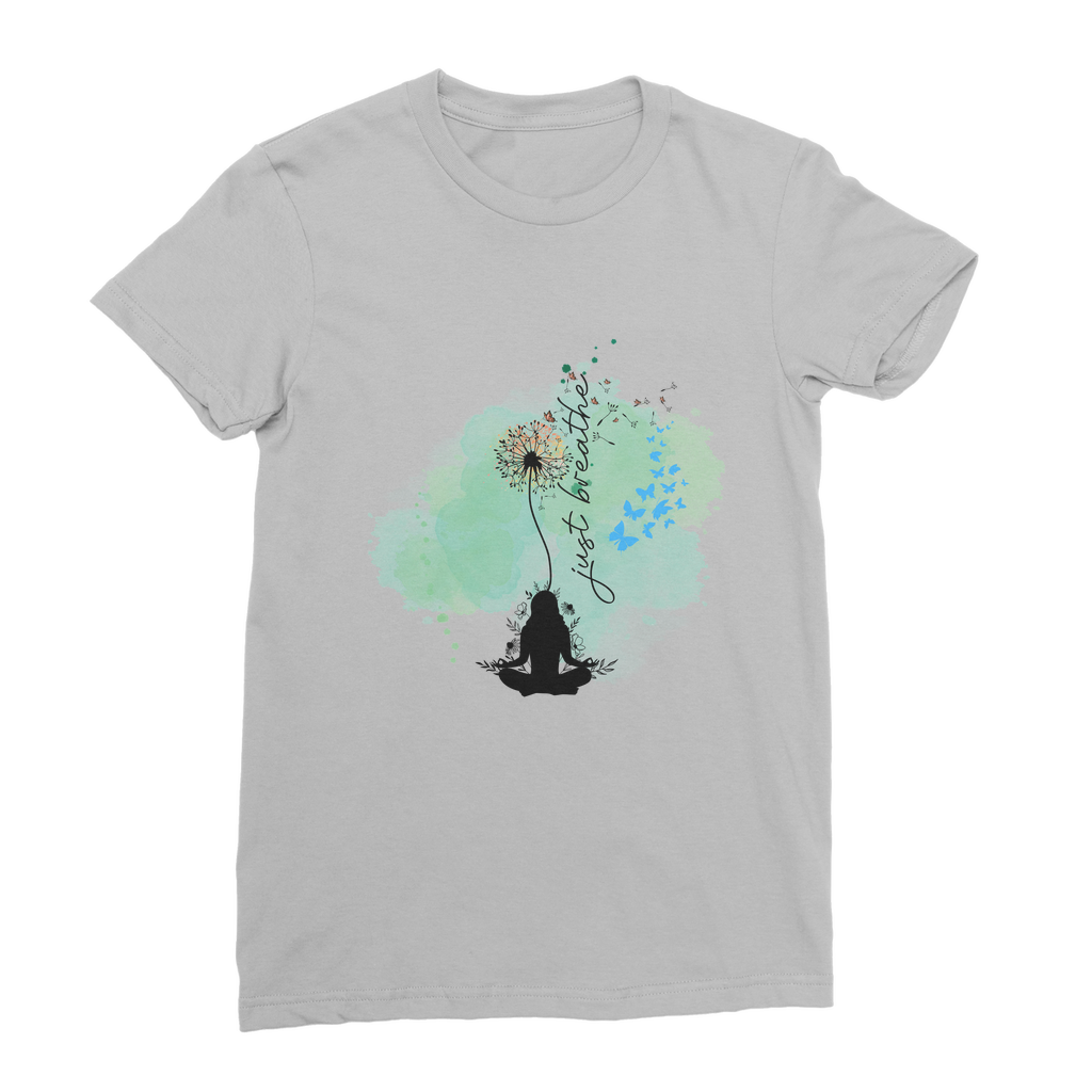 Just Breathe - Green Dandelion Classic Women's T-Shirt