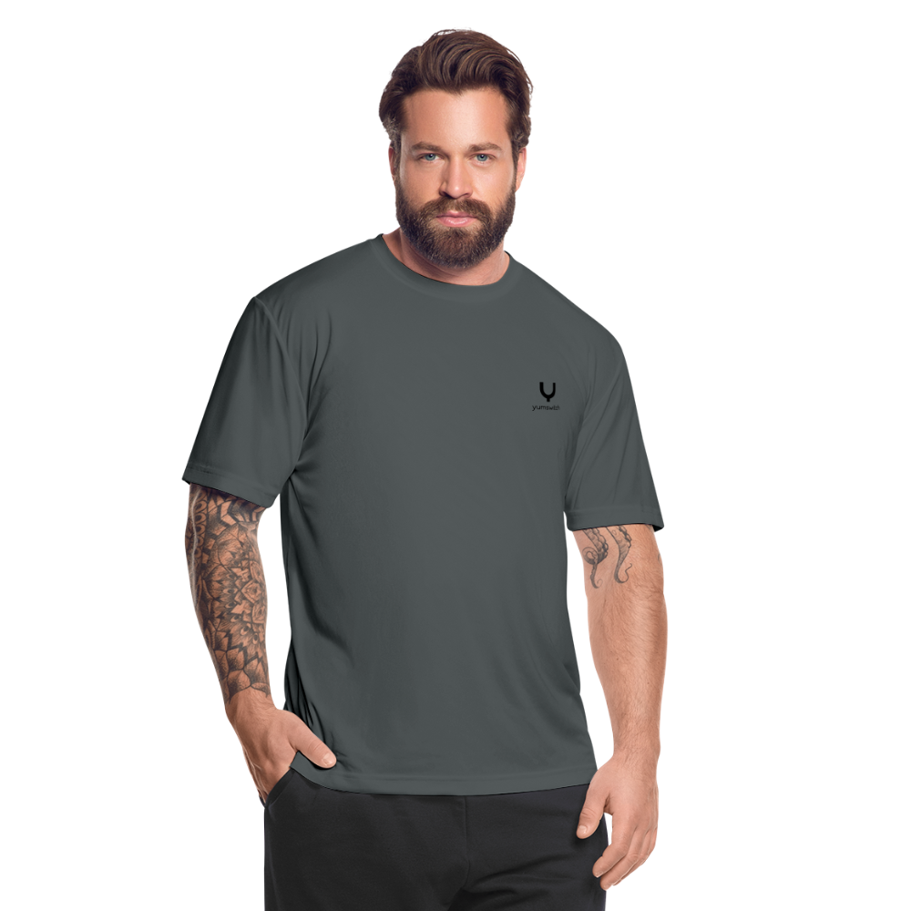 Men’s Moisture Wicking Performance T-Shirt - charcoal